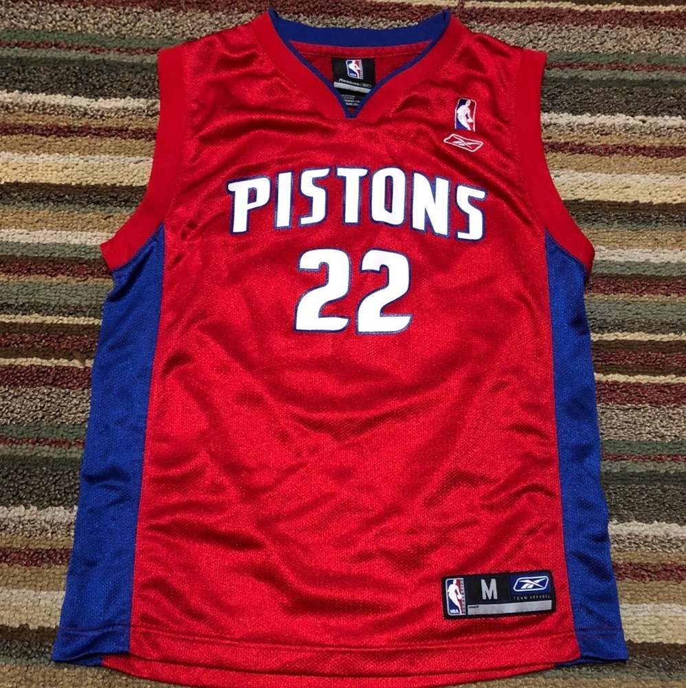 YM** Detroit Pistons Tayshaun Prince Jersey